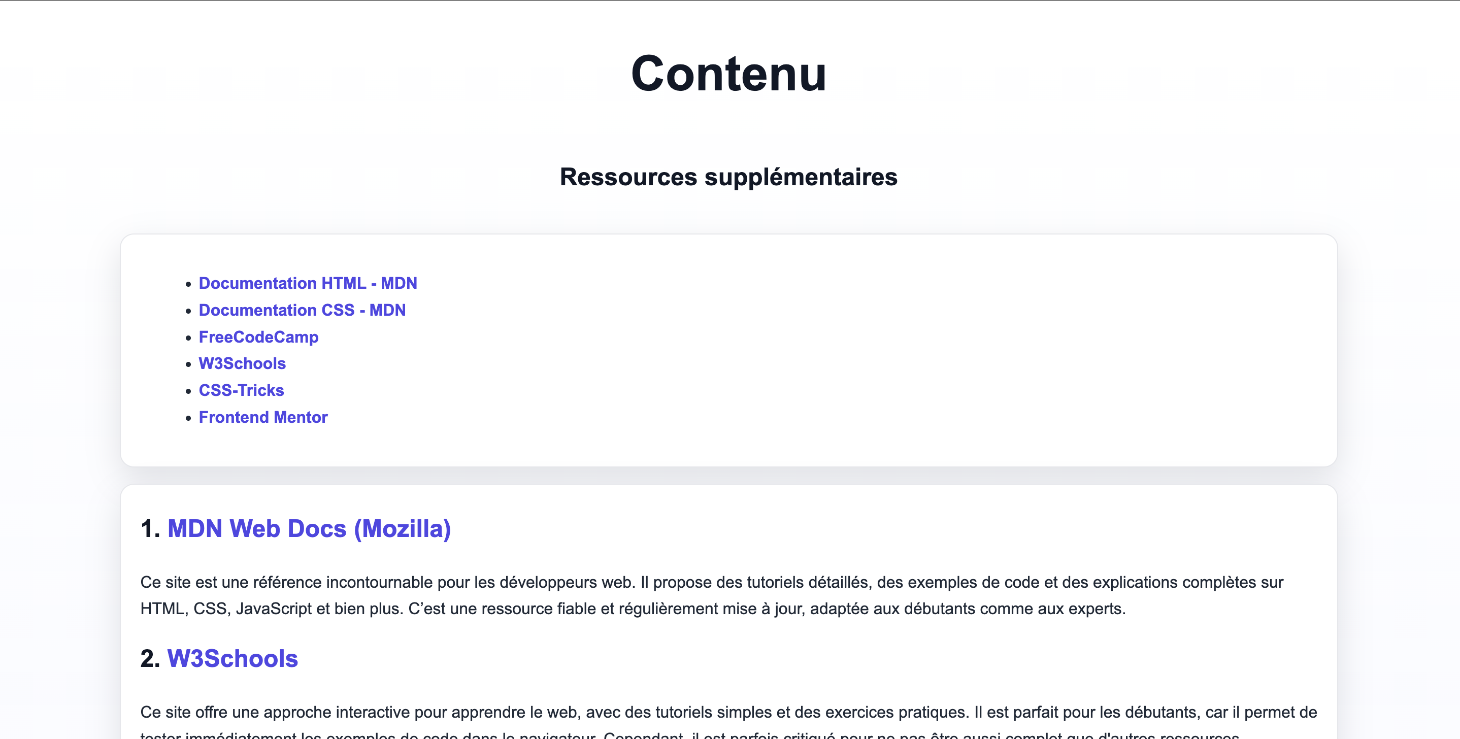 Aperçu de la partie gestion de B'Learn