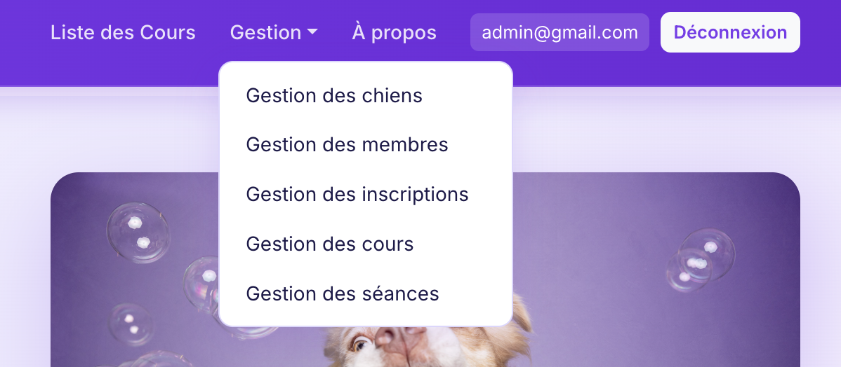 Tableau de bord admin CanisPro